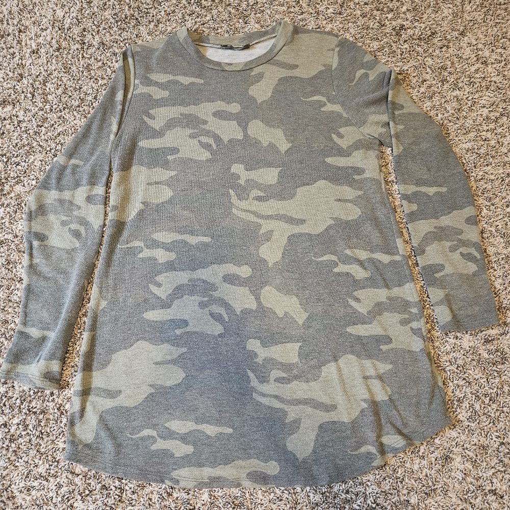 Camo Tunic Top